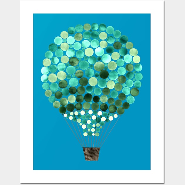 Hot Air Balloon Wall Art by onceuponapaper